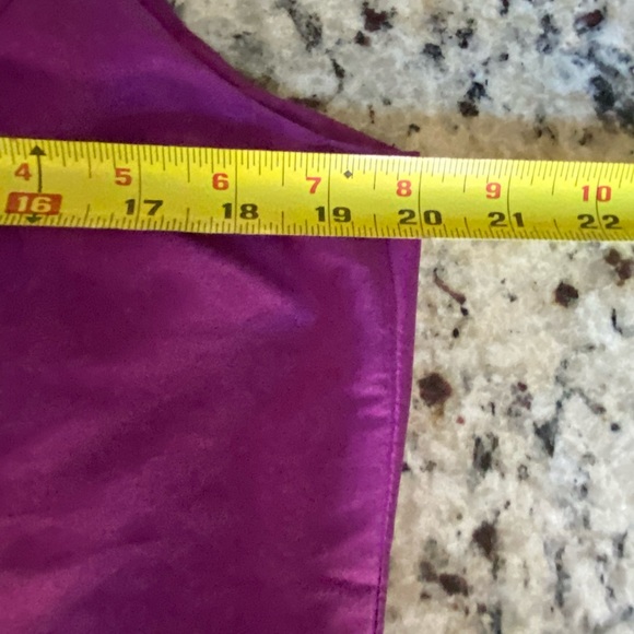 Vintage Jillian Jones Purple Silk Beaded Cocktail Dress Sleeveless Zip Back - Picture 11 of 13